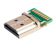 CONECTOR HDMI MACHO 19P CES-5 PCS P/SOLDAR 